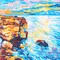 DIAMOND ART BY LEISURE ARTS Seascape, 12"x12", Intermediate Diamond Painting Kits for Adults, Diamond Art for Adults, Diamond Art Kit, Diamond Art Painting